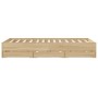 Cama con cajones madera ingeniería roble Sonoma 140x200 cm de , Camas y somieres - Ref: Foro24-3207275, Precio: 194,04 €, Des...