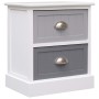 Nightstands 2 units gray Paulownia wood 38x28x45cm by vidaXL, Nightstands - Ref: Foro24-284053, Price: 114,72 €, Discount: %