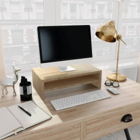 Sonoma oak plywood monitor stand 42x24x13cm by vidaXL, TV Furniture - Ref: Foro24-800219, Price: 23,97 €, Discount: %