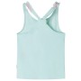 Camiseta de tirantes infantil verde menta claro 128 de , Camisetas para niños - Ref: Foro24-10672, Precio: 9,99 €, Descuento: %