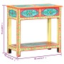 Hand painted solid mango wood console table 80x35x75 cm by vidaXL, Side tables - Ref: Foro24-286159, Price: 199,24 €, Discoun...