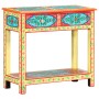 Hand painted solid mango wood console table 80x35x75 cm by vidaXL, Side tables - Ref: Foro24-286159, Price: 199,24 €, Discoun...