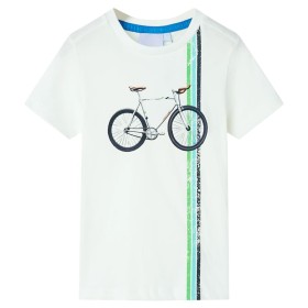 Children's short-sleeved t-shirt in ecru color 92 by , Kids T-shirts - Ref: Foro24-12144, Price: 9,99 €, Discount: %