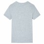 Camiseta de manga corta infantil gris 128 de , Camisetas para niños - Ref: Foro24-12152, Precio: 7,99 €, Descuento: %