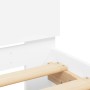 Estructura de cama con cabecero y luces LED blanco 100x200 cm de , Camas y somieres - Ref: Foro24-838799, Precio: 122,38 €, D...