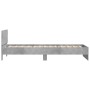 Estructura de cama cabecero luces LED gris hormigón 100x200 cm de , Camas y somieres - Ref: Foro24-838802, Precio: 117,67 €, ...