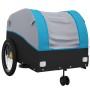 Black and blue iron bicycle trailer 45 kg by , Bicycle trailers - Ref: Foro24-94149, Price: 82,99 €, Discount: %