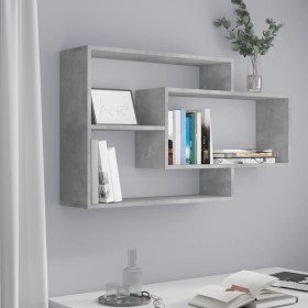 Concrete gray plywood wall shelves 104x20x58.5 cm by vidaXL, Shelves and shelves - Ref: Foro24-800328, Price: 35,99 €, Discou...