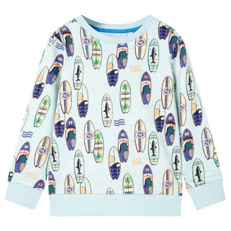 Children's sweatshirt soft blue mélange 116 by , Kids T-shirts - Ref: Foro24-11821, Price: 12,49 €, Discount: %