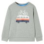 Children's sweatshirt light khaki mélange 128 by , Kids T-shirts - Ref: Foro24-12057, Price: 12,99 €, Discount: %