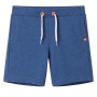 Children's shorts with drawstring dark blue mélange 116 by , kids pants - Ref: Foro24-12366, Price: 9,20 €, Discount: %