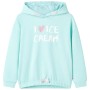 Sudadera con capucha infantil verde agua 140 de , Camisetas para niños - Ref: Foro24-11428, Precio: 13,99 €, Descuento: %