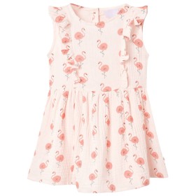 Children's dress with soft pink ruffles 128 by , Children's dresses - Ref: Foro24-11482, Price: 12,99 €, Discount: %