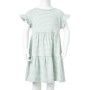 Kinderkleid mit mintgrünen Rüschenärmeln 116 von , Kinderkleider - Ref: Foro24-11511, Preis: 11,71 €, Rabatt: %