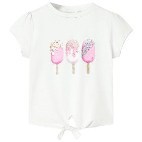 Child's t-shirt in off-white color, size 128. by , Kids T-shirts - Ref: Foro24-10702, Price: 9,99 €, Discount: %