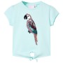 Leichtes Aquamarin Kinder T-Shirt 104 von , Kinder-T-Shirts - Ref: Foro24-10555, Preis: 9,89 €, Rabatt: %