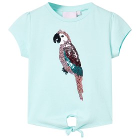 Camiseta infantil aguamarina claro 128 de , Camisetas para niños - Ref: Foro24-10557, Precio: 8,99 €, Descuento: %