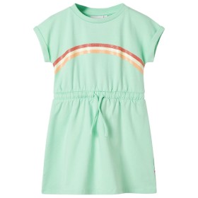 Children's dress with bright green drawstring 140 by , Children's dresses - Ref: Foro24-10618, Price: 12,99 €, Discount: %