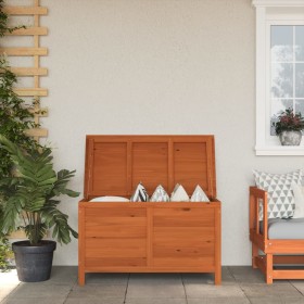 Gartentruhe aus massivem Tannenholz 99x49,5x58,5 cm von , Aufbewahrungsboxen für den Außenbereich - Ref: Foro24-364755, Preis...