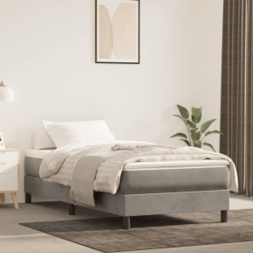 Light gray velvet pocket spring mattress 120x190x20 cm by , Mattresses - Ref: Foro24-4007154, Price: 184,84 €, Discount: %