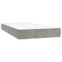 Light gray velvet pocket spring mattress 120x190x20 cm by , Mattresses - Ref: Foro24-4007154, Price: 184,84 €, Discount: %