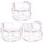 5-piece garden sofa set with solid white pine wood cushions by , Garden sets - Ref: Foro24-3217001, Price: 625,09 €, Discount: %