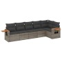 Set de muebles de jardín 6 pzas y cojines ratán sintético gris de , Conjuntos de jardín - Ref: Foro24-3259232, Precio: 426,71...