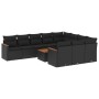 11-teiliges Gartensofa-Set und schwarze synthetische Rattankissen von , Gartensets - Ref: Foro24-3258744, Preis: 677,30 €, Ra...