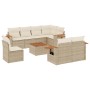 9-teiliges Gartensofa-Set mit beigen synthetischen Rattankissen von , Gartensets - Ref: Foro24-3259412, Preis: 719,62 €, Raba...