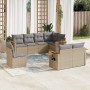 Gartensofa-Set mit beigen Kissen 8 Stück PE-Rattan von , Gartensets - Ref: Foro24-3259406, Preis: 626,05 €, Rabatt: %