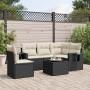 6-piece garden sofa set and black synthetic rattan cushions by , Garden sets - Ref: Foro24-3252513, Price: 403,08 €, Discount: %