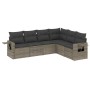 Set de muebles de jardín 6 pzas y cojines ratán sintético gris de , Conjuntos de jardín - Ref: Foro24-3252547, Precio: 456,39...