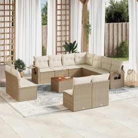 Garden sofa set 12 pieces and brown synthetic rattan cushions by , Garden sets - Ref: Foro24-3256954, Price: 959,55 €, Discou...