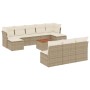 Garden sofa set 11 pieces with beige synthetic rattan cushions by , Garden sets - Ref: Foro24-3223867, Price: 739,46 €, Disco...