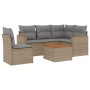 Set Gartensofas mit Kissen 6 Stück synthetisches Rattan beige von , Gartensets - Ref: Foro24-3258384, Preis: 458,78 €, Rabatt: %