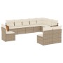 Garden sofa set with beige cushions, 10 pieces, made of synthetic rattan. by , Garden sets - Ref: Foro24-3260154, Price: 754,...