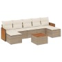 Garden sofa set with beige cushions, 8 pieces, PE rattan. by , Garden sets - Ref: Foro24-3260322, Price: 562,15 €, Discount: %