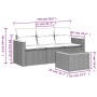 Set Gartensofas mit Kissen 4 Stück synthetisches Rattan beige von , Gartensets - Ref: Foro24-3258166, Preis: 299,02 €, Rabatt: %