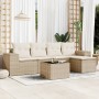 Garden sofa set with 6-piece synthetic rattan beige cushions by , Garden sets - Ref: Foro24-3254835, Price: 494,29 €, Discoun...