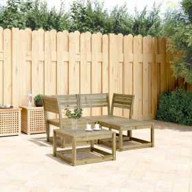 3-piece garden sofa set made of impregnated pine wood by , Garden sets - Ref: Foro24-3216989, Price: 237,99 €, Discount: %