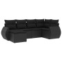 6-piece garden sofa set with black synthetic rattan cushions by , Modular outdoor sofas - Ref: Foro24-3221654, Price: 394,30 ...