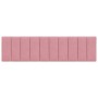 Pink velvet padded bed headboard 180 cm by , Headboards and footboards - Ref: Foro24-374686, Price: 60,09 €, Discount: %