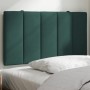 Cabecero de cama acolchado terciopelo verde oscuro 80 cm de , Cabeceros y pies de cama - Ref: Foro24-374646, Precio: 34,59 €,...