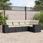 5-teiliges Gartenmöbel-Set und Kissen aus synthetischem Rattan schwarz von , Gartensets - Ref: Foro24-3254863, Preis: 363,16 ...