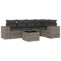 Set de muebles de jardín 6 pzas y cojines ratán sintético gris de , Conjuntos de jardín - Ref: Foro24-3254877, Precio: 458,66...