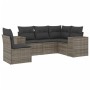 Garden sofa set with 5-piece synthetic rattan gray cushions by , Garden sets - Ref: Foro24-3254907, Price: 391,92 €, Discount: %