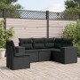 5-piece garden furniture set with black synthetic rattan cushions by , Garden sets - Ref: Foro24-3222564, Price: 377,14 €, Di...