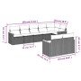 Set Gartensofas mit beigen Kissen 8 Stück PE Rattan von , Gartensets - Ref: Foro24-3258551, Preis: 635,29 €, Rabatt: %