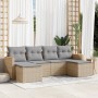 Set Gartensofas mit Kissen 6 Stück synthetisches Rattan beige von , Gartensets - Ref: Foro24-3258622, Preis: 391,19 €, Rabatt: %