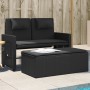 Gartensessel mit Kissen synthetisches Rattan schwarz von , Gartenbänke - Ref: Foro24-365817, Preis: 316,83 €, Rabatt: %